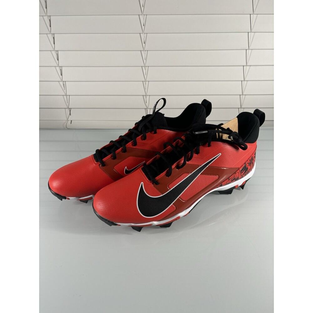 Nike Alpha Menace Cleats 4 Shark Picante Red Black Size 14